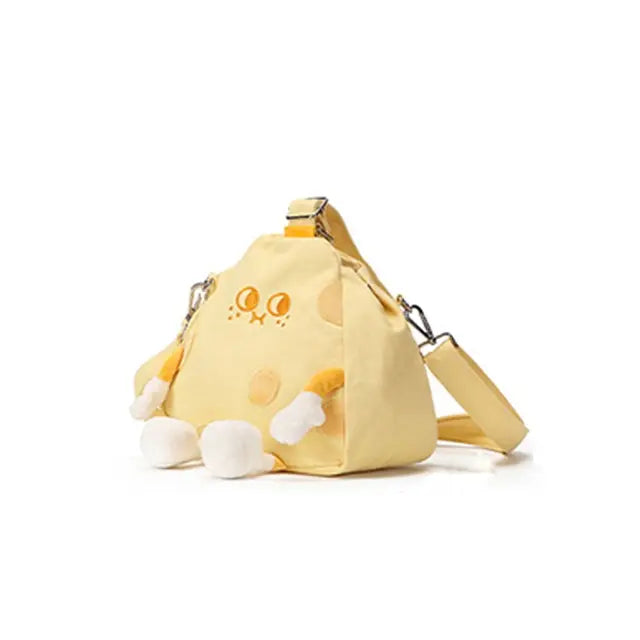 Canvas Crossbody Bag Cheese Doll 🧀🎒