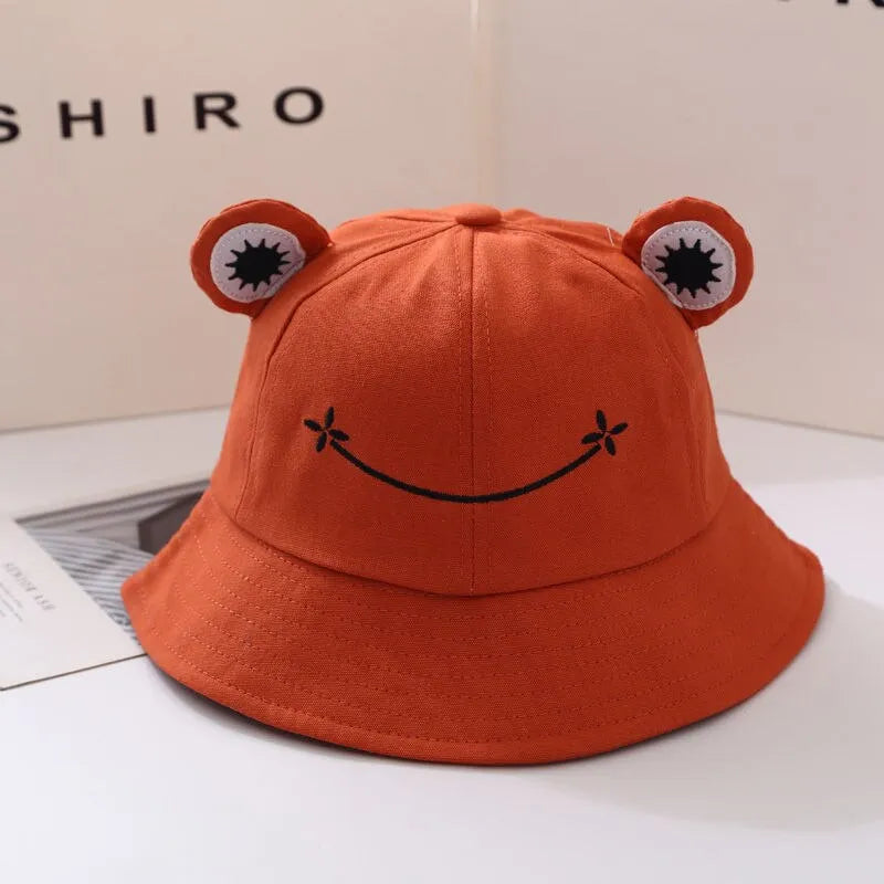 Happy Hopper Frog Bucket Hat - Your Sunny Day Companion!