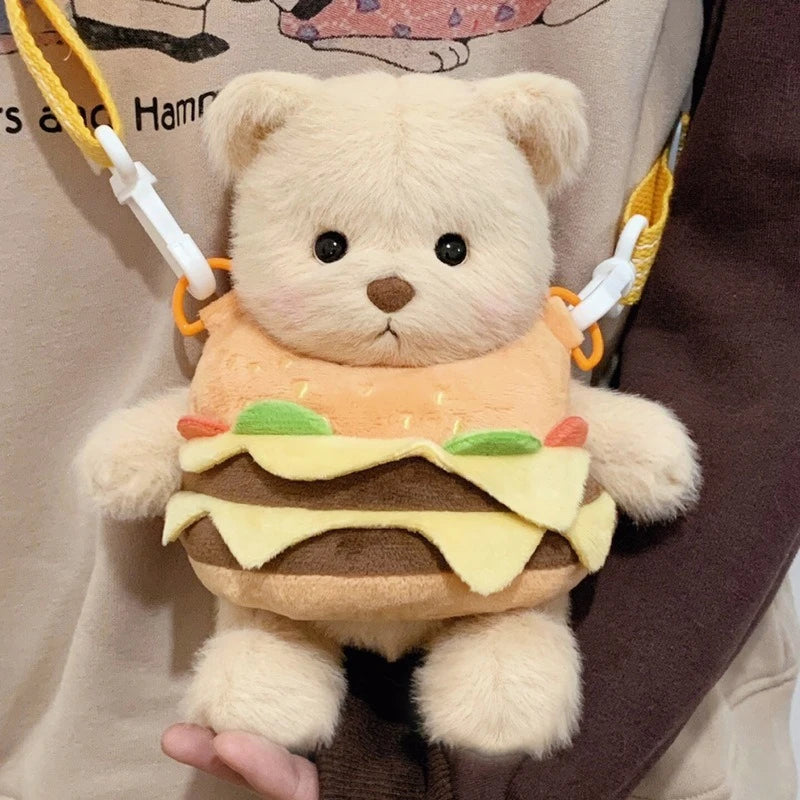 Burger Bear Crossbody Bag - Fun and Functional Fashion! 🍔🐻