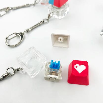 Introducing: Mechanical Keyboard Key Cap Axle Tester Keychain - Geeky Fun on the Go!