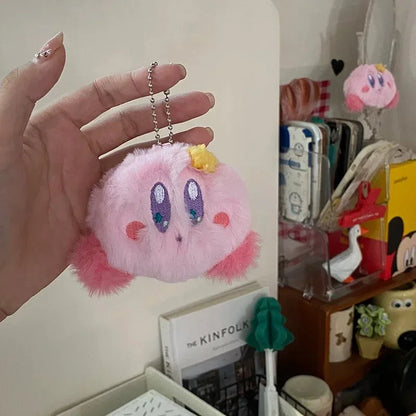 Pink Puff Plush Keychain - Carry the Magic Everywhere! 🌟