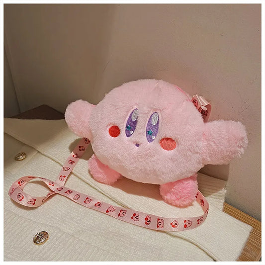 Kawaii Kirby Plush Crossbody Bag: A Gamer's Dream Accessory!