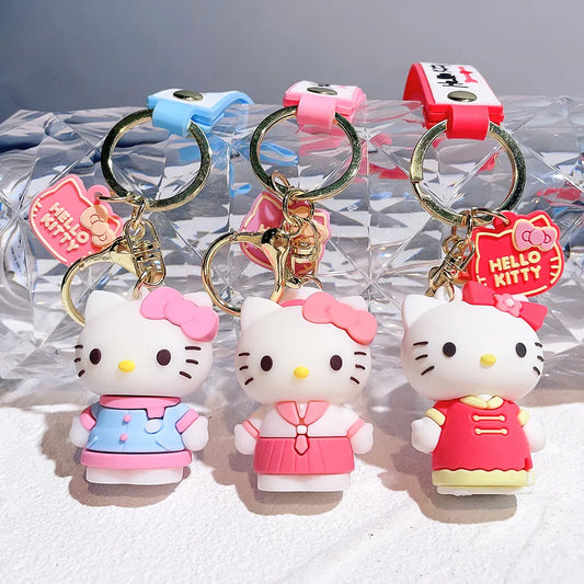 Kawaii Hello Kitty 3D PVC Keychain Collection (Sold Individually)