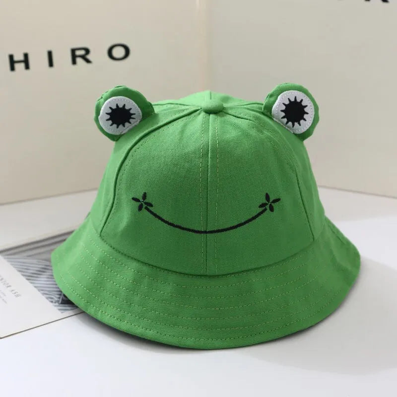 Happy Hopper Frog Bucket Hat - Your Sunny Day Companion!