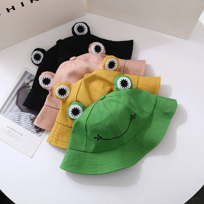 Happy Hopper Frog Bucket Hat - Your Sunny Day Companion!