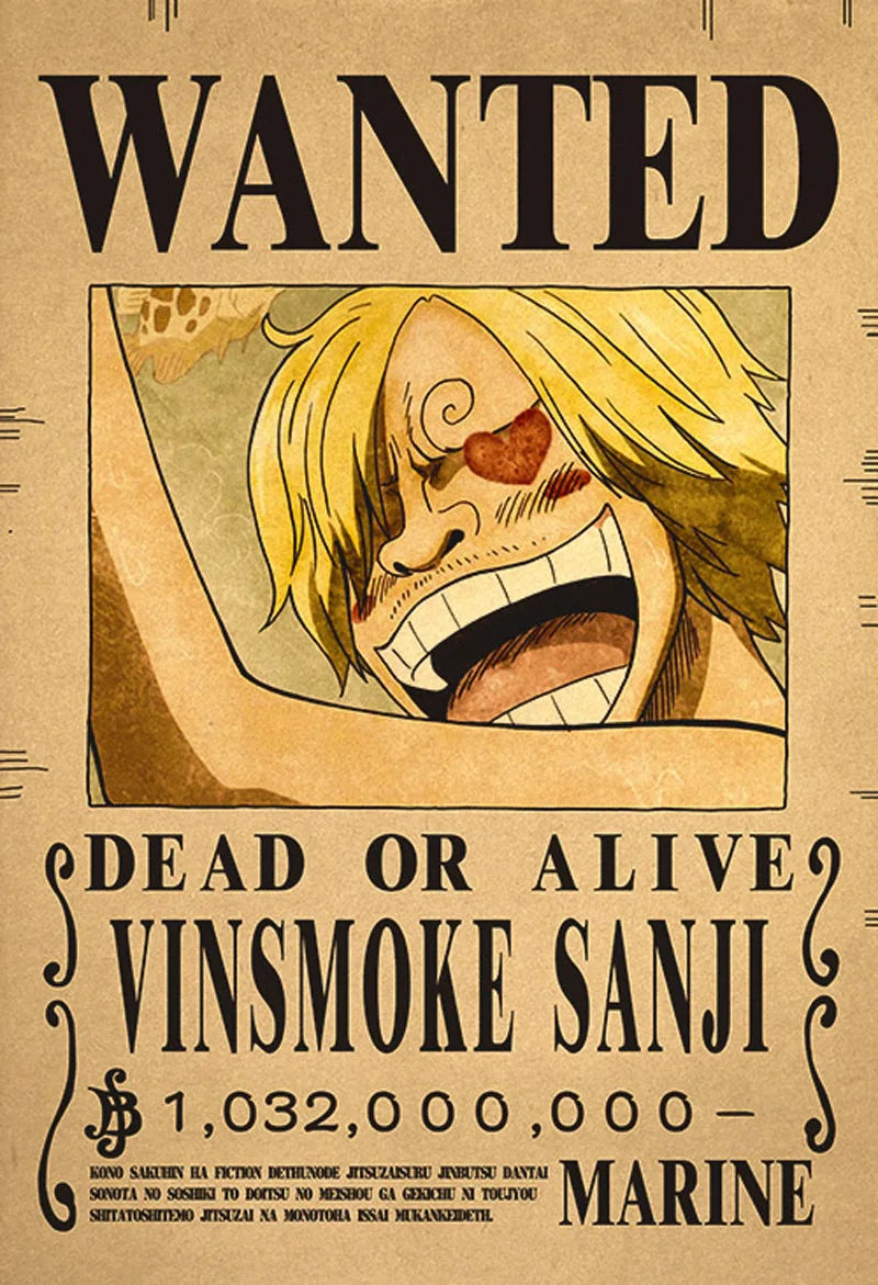 One Piece Straw Hat Wanted Posters Set 🏴‍☠️ | 10-Piece Collection