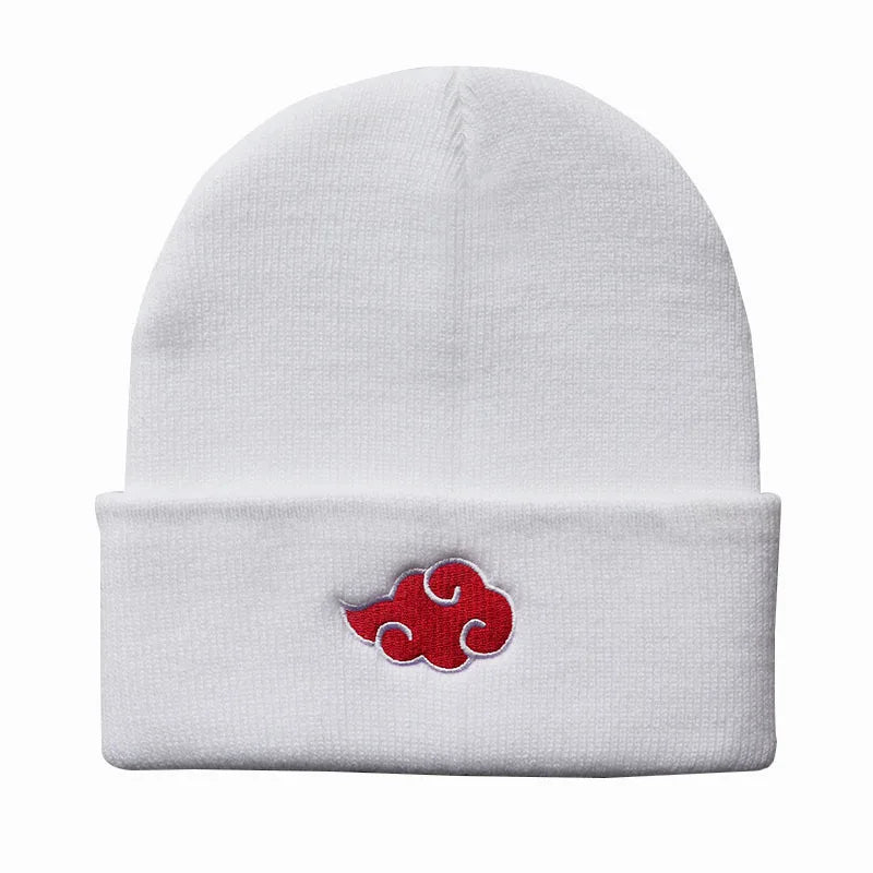 Naruto Beanies 🧢 | Uchiha Clan & Akatsuki Cloud Embroidered Designs