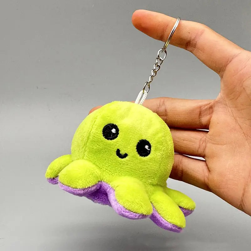 Reversible Octopus Plush Keychain 🐙✨ | Mood-Changing & Adorably Squishy