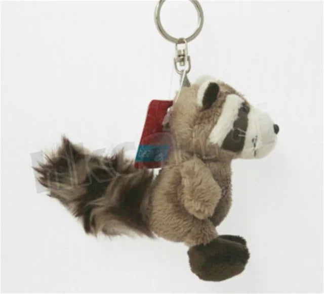 Adorable Animal Plush Keychains - Rooster, Alligator, and Raccoon! 🧸🐓🐊🦝