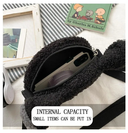 Charming Chibi Cat Plush Crossbody - Embrace Kawaii Charm!