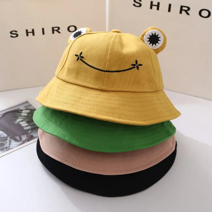 Happy Hopper Frog Bucket Hat - Your Sunny Day Companion!