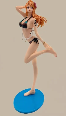 One Piece Anime Character Nami Figurine in Swimsuit