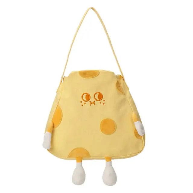 Canvas Crossbody Bag Cheese Doll 🧀🎒