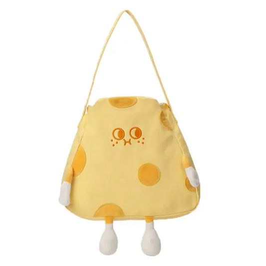 Canvas Crossbody Bag Cheese Doll 🧀🎒