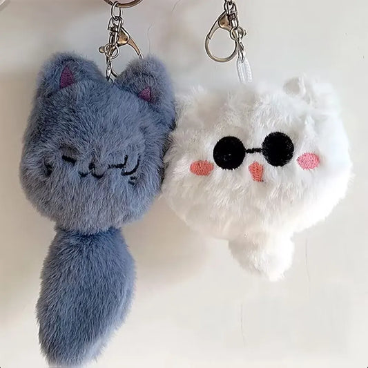 Jujutsu Kaisen Cat Plush Keychains - Gojo & Geto Variants! 🎌 – Your Purr-fect JJK Companion! 😸✨