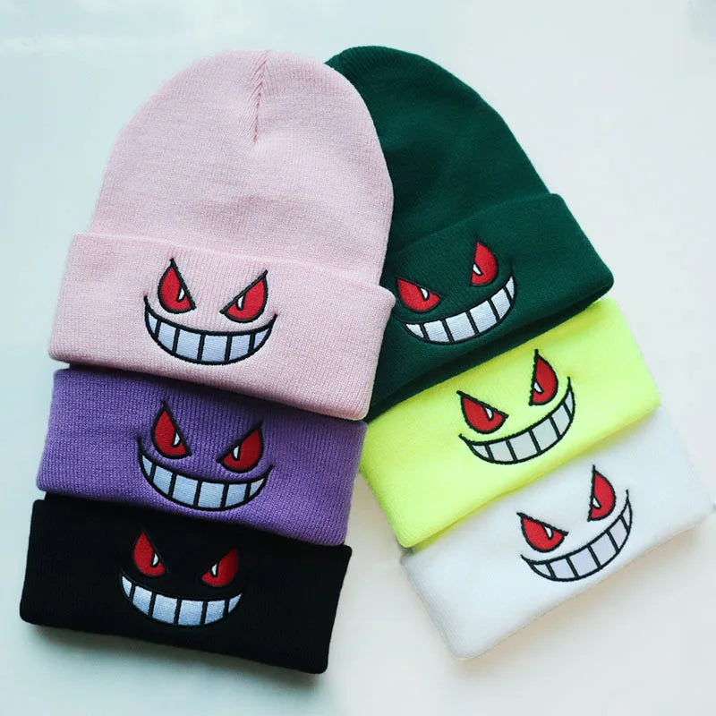 🌟 Embrace Winter with Pokémon Magic! Gengar Knitted Beanie Now Available! 🧢❄️