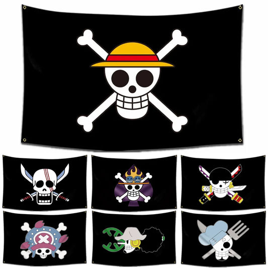 One Piece Jolly Roger Flags 🏴‍☠️ Decoration