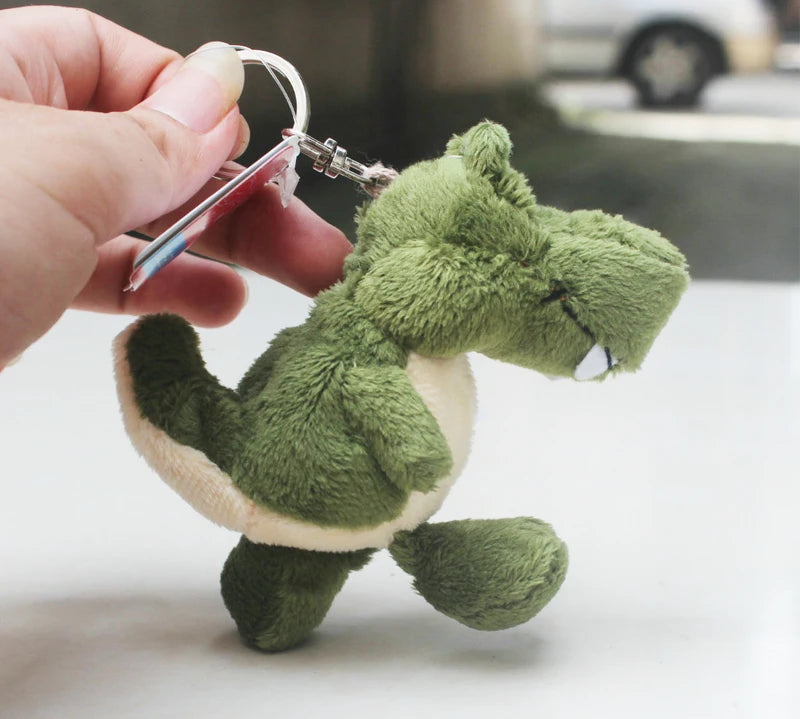 Adorable Animal Plush Keychains - Rooster, Alligator, and Raccoon! 🧸🐓🐊🦝