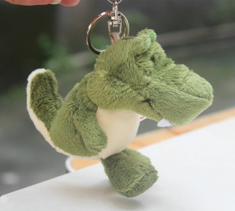 Adorable Animal Plush Keychains - Rooster, Alligator, and Raccoon! 🧸🐓🐊🦝