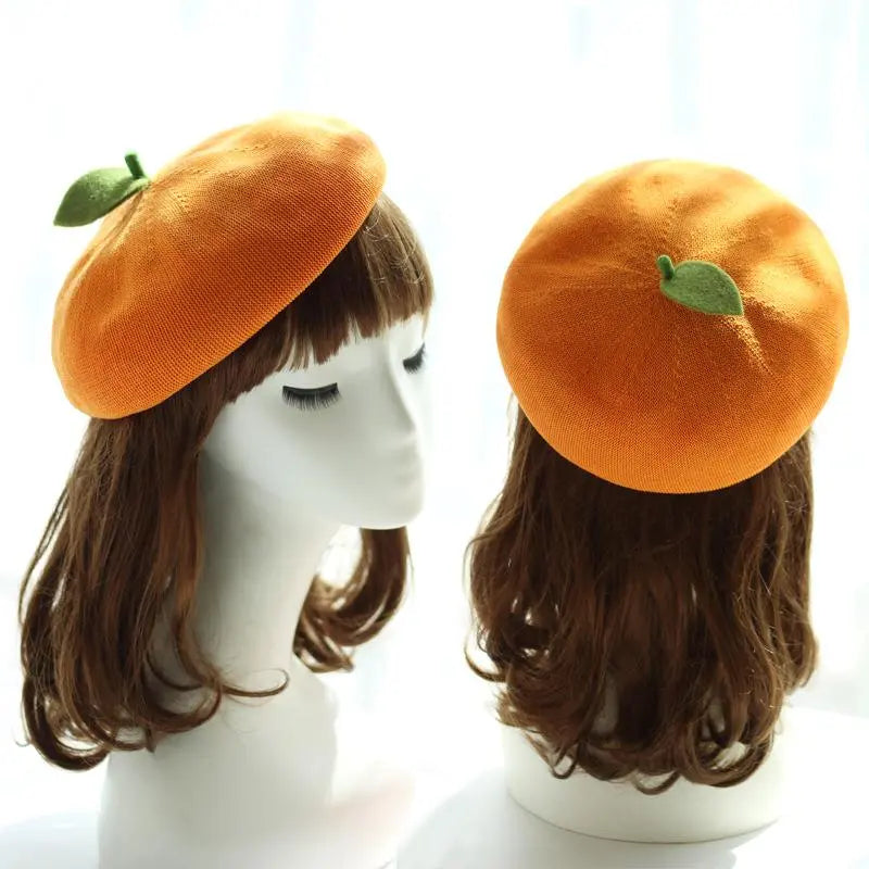 Fruit Inspired Handmade Beret Hats - Sweeten Your Style!