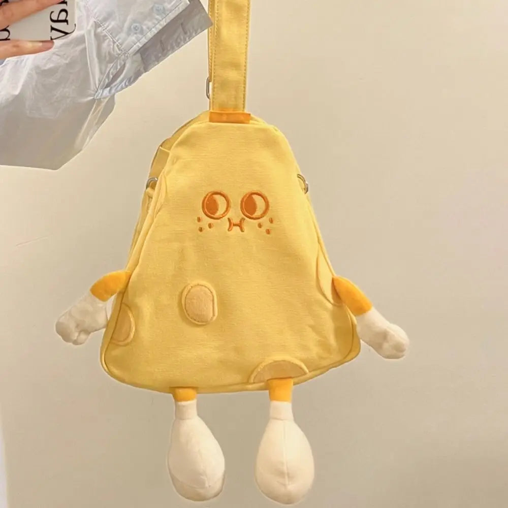 Canvas Crossbody Bag Cheese Doll 🧀🎒