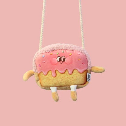 Yummy Toast Bread Coin Purse & Keychain Clip – Your Slice of Kawaii Convenience!