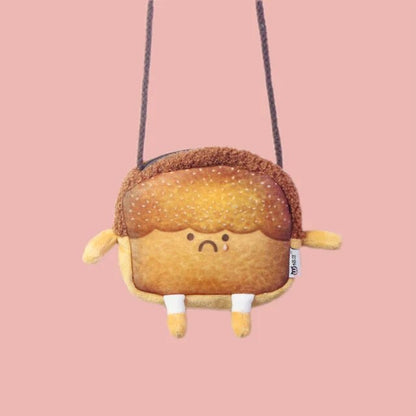 Yummy Toast Bread Coin Purse & Keychain Clip – Your Slice of Kawaii Convenience!