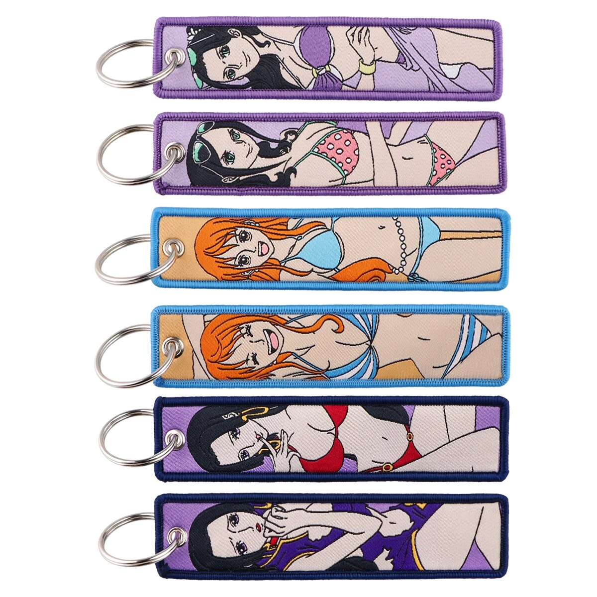 Embark on Every Journey with One Piece Embroidered Character Key Tags!
