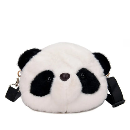 Panda Pouch Pal: Plush Crossbody Coin Purse – A Cuddly Companion for Your Adventures!