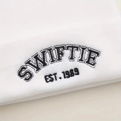 Swift Embroidered Beanie – Show Off Your Fandom in Style! 🎶💖