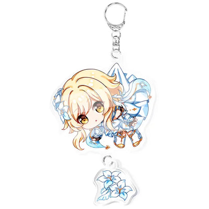 Genshin Impact Acrylic Keychains – Chibi Companions Unleashed!