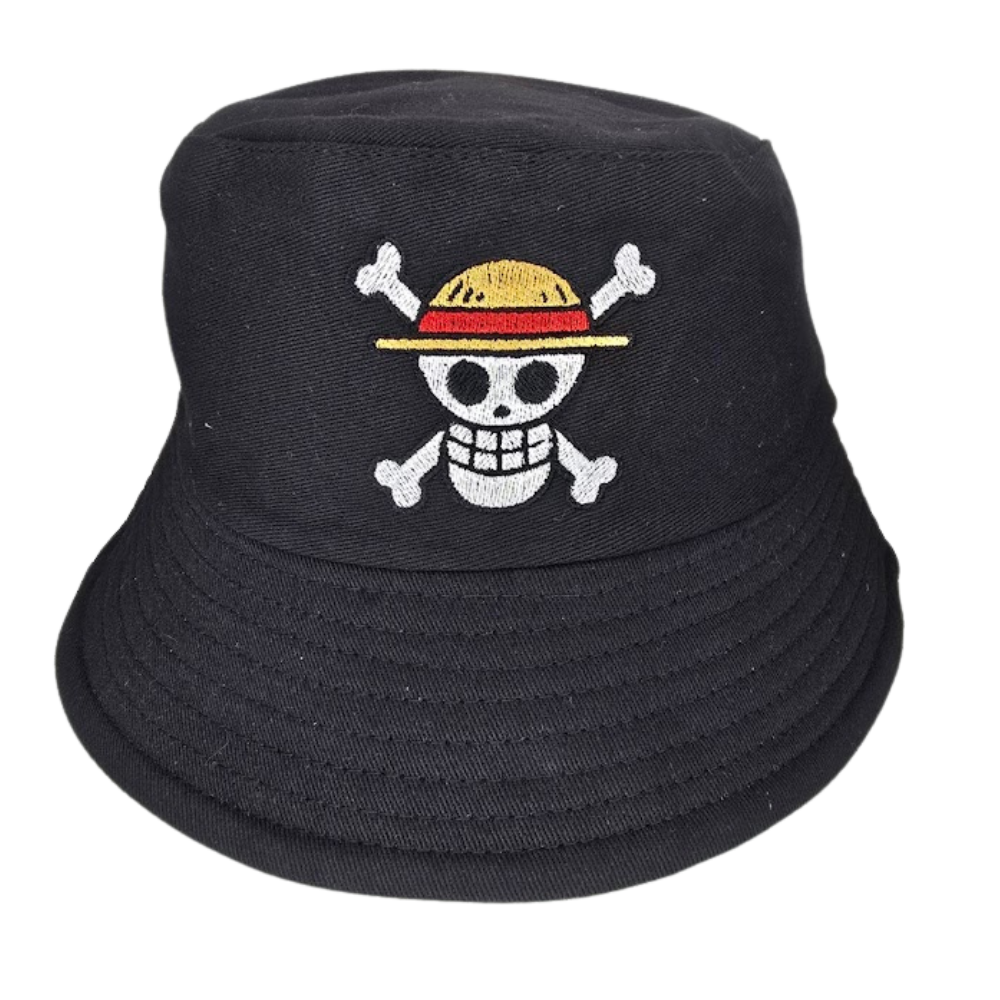Pirate Straw Crew Bucket Hat 🧵✨