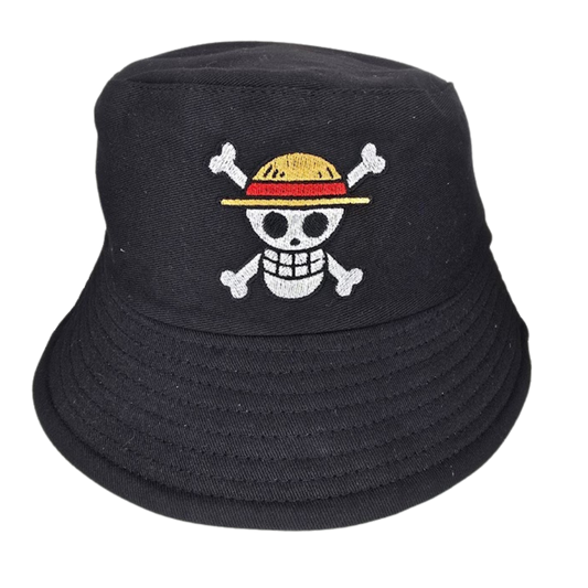 Pirate Straw Crew Bucket Hat 🧵✨