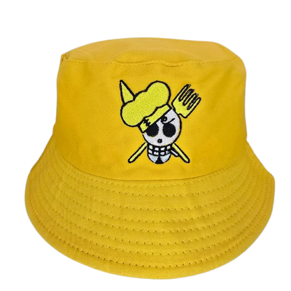Pirate Straw Crew Bucket Hat 🧵✨