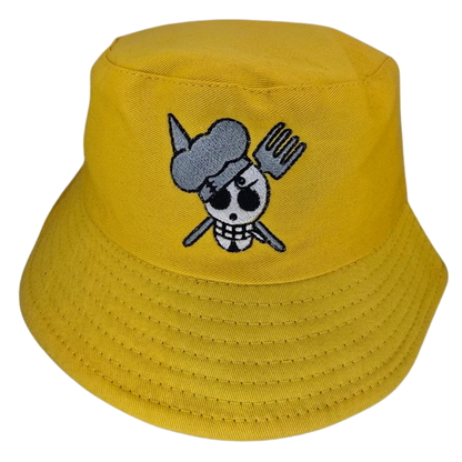 Pirate Straw Crew Bucket Hat 🧵✨