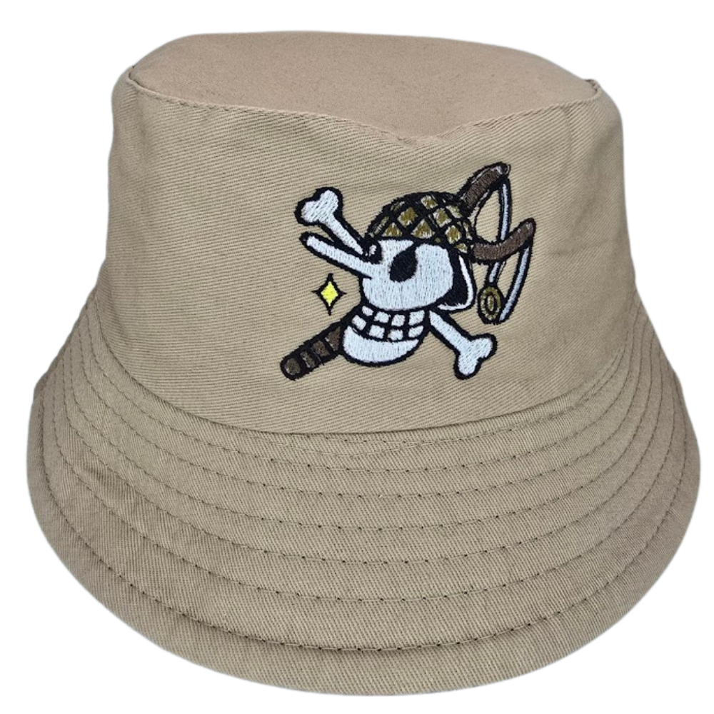 Pirate Straw Crew Bucket Hat 🧵✨
