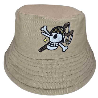 Pirate Straw Crew Bucket Hat 🧵✨