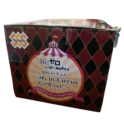 🎪 Ram in Circus Pearl Ver. – Re:Zero Figurine (New, Box with Wear)