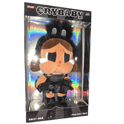 🖤 CRYBABY Shiny Shiny Plush Doll – Black Version ✨