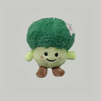 "Veggie Pals" Plush Toy Keychain - Cute Cabbage, Broccoli, Leek, Corn and Bamboo Shoots Pendant Dolls (Available Individually or in Pairs)