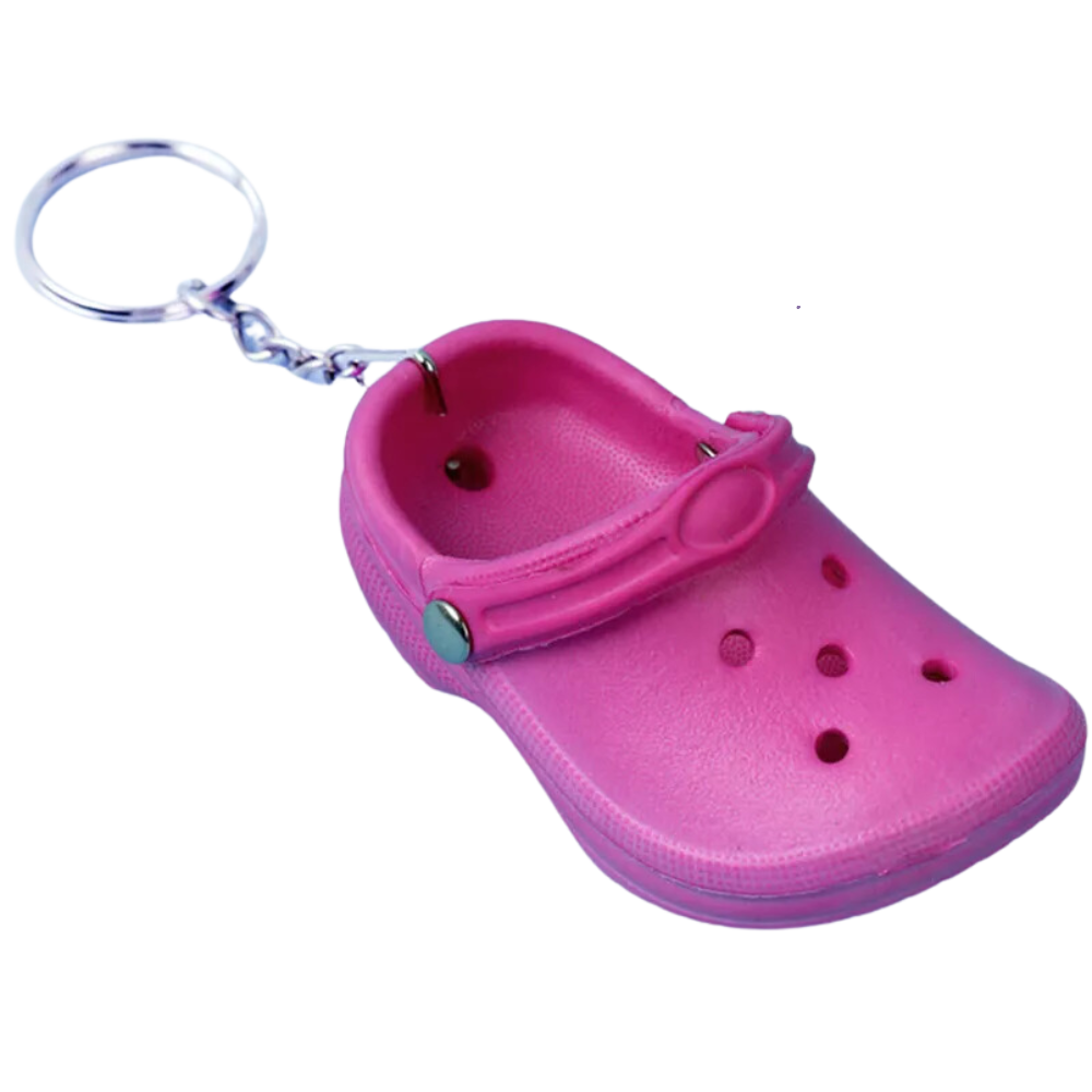 Y2K Nostalgia Mini Crocs Keychains - Pop of Color for Your Keys!