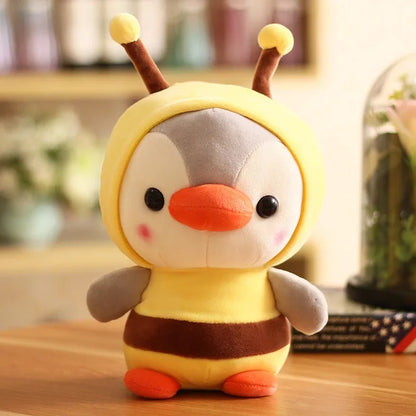 Enchanting Penguin Plush Decor: Dino & Bee Edition!