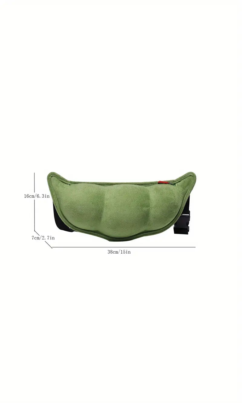 Pea Shaped Fanny Crossbody Bag 🌱😄