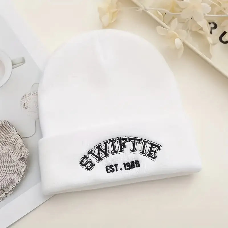 Swift Embroidered Beanie – Show Off Your Fandom in Style! 🎶💖