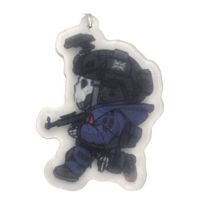 🎖️ Military Game Ghost Chibi Keychains – Compact Courage, Endless Charm! 🎖️