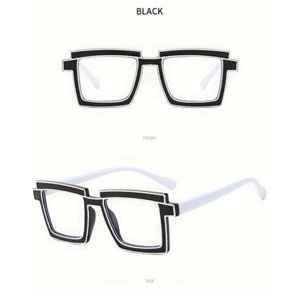 👓 Stylish 2D Glasses – Vintage Full-Rim Frames for Men & Women! 👓