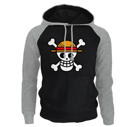 🏴‍☠️ One Piece Skull Printing Sweatshirt Hoodies 🧥