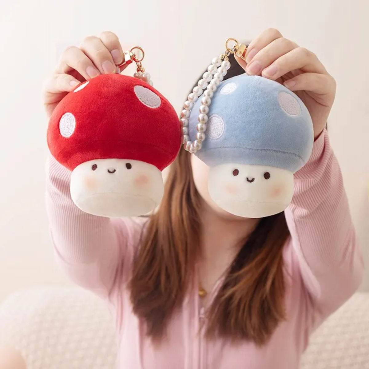 Enchanted Forest Mushroom Keychain – 10cm of Whimsical Wonder!