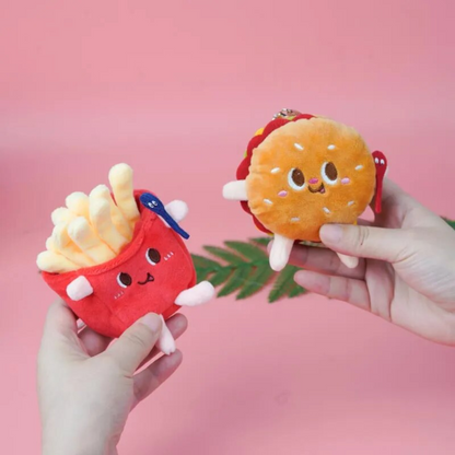 Fast-Foodie Plush Keychains – Cute 10cm Culinary Companions for On-The-Go!