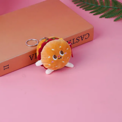 Fast-Foodie Plush Keychains – Cute 10cm Culinary Companions for On-The-Go!